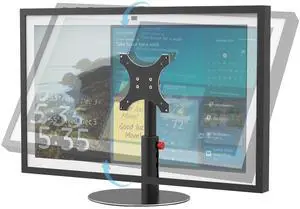 Almoz Sturdy Stand for Show 21, Show 15 (All Generations) with Adjustable Tilt, 4 Height Levels, Raises Show 21 Display Stand, Flexible Viewing and Solid Support for Show 15 2nd Gen (Basic-Black)