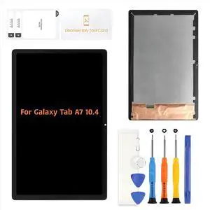 A-MIND for Samsung Galaxy Tab A7 10.4 Screen Replacement Touch Screen Digitizer SM-T500 SM-T505 LCD Display Full Assembly Repair Kits,with Screen Protector+Tools (Black)