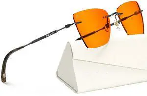 ANYLUV Rimless Blue Light Glasses for Woman, Anti Eyestrain Computer Reading Glasses, Stylish Blue Light Blocking Glasses