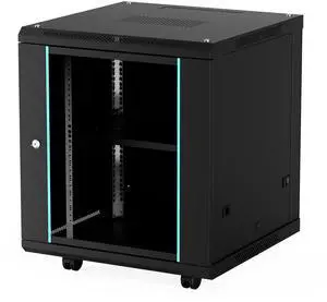CableGeeker 12U Server Cabinet Wall Mount Rack Enclosure, Includes Lockable Door and Removable Side Panels, 19 Inch Server Rack 23.6" Depth(600mm), Fits All Your IT and AV Gear
