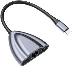 USB C to Ethernet Adapter 3 in 1 (Style 5)