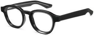 Cyxus Blue Light Glasses Fashion Round Computer Blue Ray Blocking Glasses Tr90 Frame Anti Glare Strain For Men Women 8553 Black