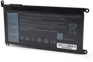 42Wh WDX0R Laptop Battery for Dell In-spiron - Fit for Dell In-spiron 13 5368 5378 5379 7368 7378, In-spiron 15 5565 5567 5568 5578 7560 7570 7579, In-spiron 17 5765 5767 5775 3CRH3 T2JX4 P69G P58F