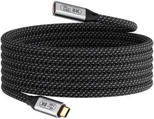 KMMXXCPM USB-C Male to Female Extra Long 10ft/3M USB4 Data Cable, Compatible Thunderbolt 4, 8K Video Transmission, 40Gbps Data Transfer, 140W PD Fast Charging