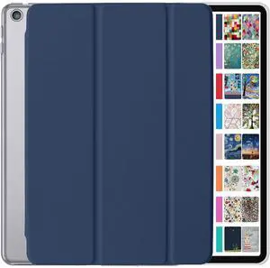 DuraSafe Cases for iPad 7th Gen 10.2" 2019 Case with Stand Feature A2197 A2200 A2198 MW742LL/A MW752LL/A MW792LL/A MW772LL/A MW782LL/A MW6W2LL/A MW6X2LL/A MW722LL/A MW702LL/A MW712LL/A Navy Blue