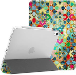 DuraSafe Cases for iPad PRO 11 Inch 1st [ PRO 11 2018 1 Gen ] A1980 A1934 A2013 A1979 Trifold Printed Hard Smart PC Transparent Back Cover - Mozaic