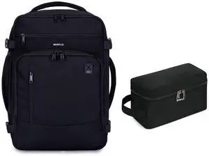 Bundle:ECOHUB 17" Small Travel Backpack + Toiletry Bag for Men Travel Dopp Kit