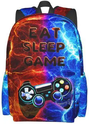 famliihw Video Game Controller Backpack Bookbag Laptop Backpacks Multipurpose Daypack for Boys Girls School Men Women Travel Hiking