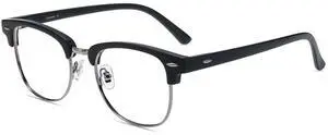 Firmoo Browline Blue Light Blocking Glasses for Women/Men, Stylish Computer & Phone Eyewear Anti Eyestrain