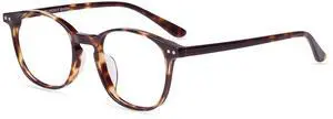 Firmoo Blue Light Blocking Glasses for Women/Men, Round Frame Computer Gaming & Phone Eyewear Anti Eyestrain, DBSN62320