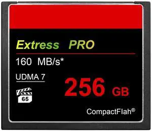 GYWY 256GB UDMA high-Speed CF Card 160MB/s Transmission Speed