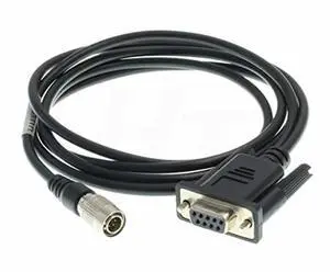 HangTon DB9 6 Pin Hirose Data Cable for Topcon GTS310 GPT3005 Total Station Sokkia NTS Set 610 510 Set530R3 630R to Data Collector Computer RS232