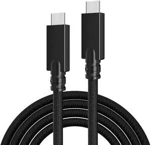 IVSHOWCO Thunderbolt 4 USB-C Cable 240W Charging [3.3ft] 40Gbps and 8K Video Display, Suitable for Office, Projection, Data Transmission, Compatible with MacBook Pro iPad Pro.