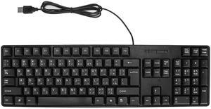 Kafuty-1 MC-689 USB Wired Arabic/English Keyboard, Ergonomic Mechanical for PC, Office, Home, Business, Laptops