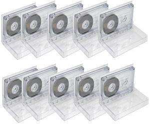 Blank Cassette Tapes 60 Minute Recordable Clear Audio Cassette Tape for Speech Music Recording,Tapes Audio Tapes with Individual Clear Plastic Case