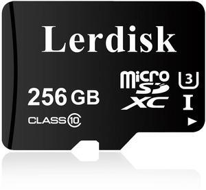Lerdisk Factory Wholesale Micro SD Card 256GB U3 in Bulk Micro SDXC UHS-I Produced by Authorized Licencee (256GB U3)