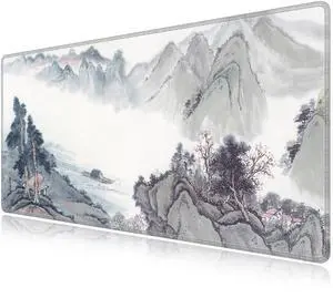 LL-COEUR XXL Landscape Gaming Mouse Pad Computer Keyboard Mat Office Desk Pad (Landscape 1, 47.2" x 23.6" x 0.12")