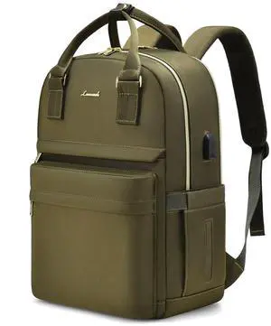 LOVEVOOK Laptop Backpack for Women 15.6 Inch Laptop Bag with USB Port, Fashion Waterproof Backpacks Teacher Nurse Stylish Travel Bags Vintage Daypacks for College Work