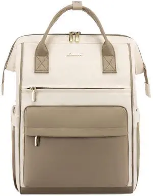 LOVEVOOK Laptop Backpack for Women, 18 Inch Work Teacher Nurse Bag, Large Capacity Business Computer Backpack Purse with USB Port, Stylish Casual Daypack for Travel