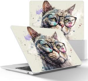 May Chen for MacBook Air M4 M3 M2 13.6 inch Case 2025 2024 2023 2022 Release, Models: A3240 A3113 A2681, Flexible Plastic Case for M4 13.6" Laptop, Hard Shell with Keyboard Cover, Cute Cat