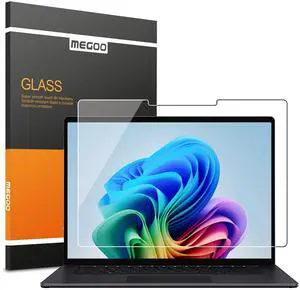 Megoo Tempered Glass Screen Protector for Microsoft Surface Laptop 7 (2024, 15 Inch) - Anti Scratch, Easy Installation, High Clarity