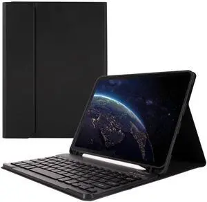 Keyboard Case for iPad Air 11 inch M2 2024/M3 2025/iPad Air 4th/5th 10.9 inch & iPad Pro 11 inch (4th/3rd/2nd/1st ), Built-in Pencil Holder, iPad Tablet Cases with Trackpad and Bluetooth Keyboard