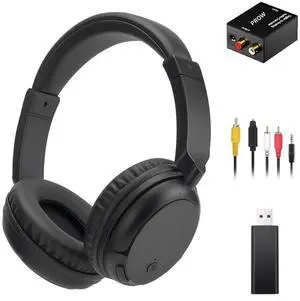Wireless Headphones for TV, Bluetooth5.3 Over Ear Headphone with RM Radio Function, Lightweight Wireless TV Headset for Seniors, 30Hrs Playtime, No Audio Delay Blutooth Headsets for TV,Phone,Computer