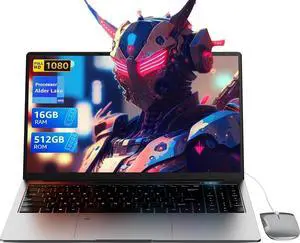 SAINTDISE 15.6" Laptop Computer - Quad-Core N95 Processor (Up to 3.4GHz) Laptop PC 16GB DDR4 512GB SSD, Students Business Laptop Support Touch ID,WiFi, BT4.2, HDMI, USB 3.0