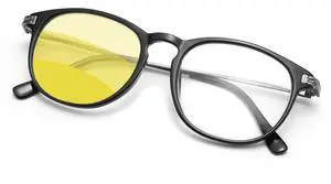 UniVison Blue Light Blocking Reading Glasses,Anti Headache/Eye Strain Readers Women/Men Anti Eye Strain/Glare/UV Filter Eyeglasses Black +1.5 No.L3351001