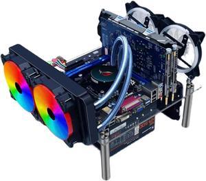 Open Sytle Computer Case Computer Heat Dissipation Case Support Water Cooling Acrylic MATX Motherboard Test Bench Platform DIY PC Chassis