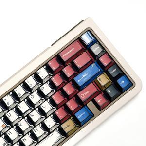 ULTRAEQUIP PBT Keycaps Japenese Manga Anime Style 141 Keys Cherry Profile Dye Sub Retro Keycaps for Mechanical Keyboard