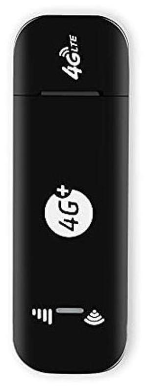 VSVABEFV 4G LTE USB modem WiFi Dongle Mini portatil movil WiFi Hotspot Router con ranura para tarjeta SIM y ranura para tarjeta TF, funciona con B1/B2/B4/B5/B12/B17/B25/B28/B66 Version EE.UU