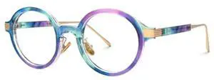 VOOGLAM Blue Light Glasses for Women Round Gaming Glasses Anti Eyestrain Dry Eyes UV Computer Phone TV Eyewear Fashion Dylan Multicolor GJGT000174-06 Trend
