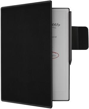WALNEW Case for Remarkable Paper Pro,Magnetic Slim Book Folio Cover with Pen Clasp, Auto Sleep/Wake Protective Cover for Remarkable Paper Pro 11.8" (2024 Released),Black