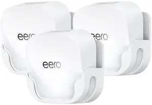 XLTTYWL eero 7 Wall Mount Kit, erro 7 Mount Bracket Optimize Space&Cable Management Accessories eero WiFi 7 Compatible with eeros 7 Extender Dual-Band Mesh Wi-Fi 7 Router (White, 3 Pack)