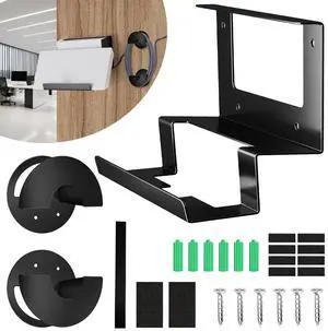 Starlink Router Wall Mount with Ethernet Cable Caddy, 2-in-1 Mount Kit for Starlink Standard V3 Mesh Router, Power Supply Holder for V3&Gen3 HP Standard Router, UTR-32, Cable Management(Metal Bracket)