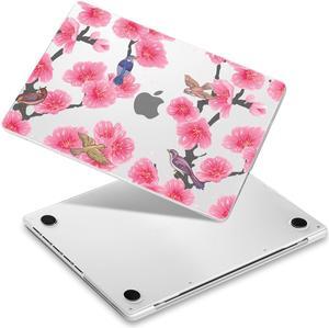 Yebiseven for M3/M2/M1 MacBook Pro 14" Case 2023 2021 Released A2918/ A2992/ A2779/ A2442, Hard Shell Case with Keyboard Cover+Screeen Film+OTG Adapter+2 Webcam Covers, Sakura
