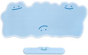 YOCORE Large Mouse Pad with Wrist Rest, Non-Slip Base, Durable Extended Keyboard Mat for Office - Shiny Ditto