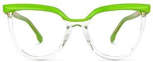 Zeelool TR90 Oversize Cat Eye Blue Light Glasses for Women Vashti ZJGT872034-03 Transparent