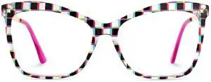 Zeelool Blue Light Blocking Glasses for Women, Fashion Butterfly Glasses Computer Eyeglasses Eyewear Anti UV, Eyestrain and Glare ZJGT000044-22B
