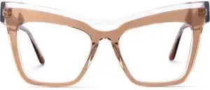 Zeelool Vintage Cat Eye Blue Light Blocking Glasses for Women Dadoh ZJGA635987-03 Champagne