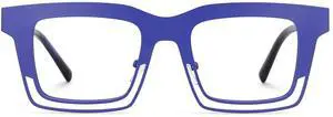 Zeelool Blue Light Blocking Glasses for Men, Rectangle Fashion Glasses Frame Eyeglasses with Non-prescription Clear Lens ZJGM982748-03B