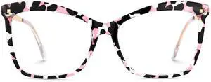 Zeelool Blue Light Blocking Glasses for Women, Fashion Butterfly Glasses Computer Eyeglasses Eyewear Anti UV, Eyestrain and Glare ZJGT000044-24B