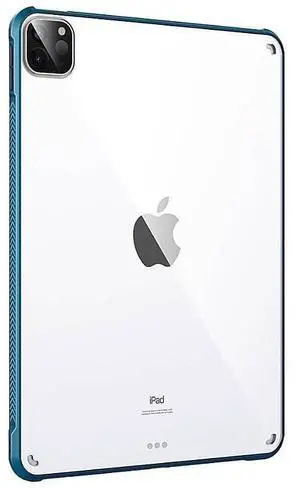 SaharaCase Hard Shell Case for Apple iPad Pro 11" (3rd Generation 2021 & 4th Generation 2022) [Shockproof Bumper] Rugged Protection Antislip Cover (Clear Blue)