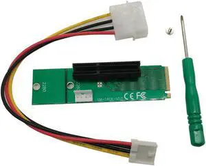 NGFF M.2 to PCI-E 4x 1x Slot Riser Card Adapter M2 to PCIE X4 X1 Converter For Bitcoin Litecoin Miner Mining