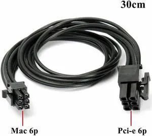 30cm Mini 6 Pin to PCI-E 6PIN Graphics Video Card Power Cable Cord Connector For Mac G5 For Mac Pro Computer Accessories