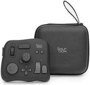 TourBox NEO (with Storage Bag)  - Video Photo Editing Controller, Custom Shortcut Keyboard, Eye-Free One-Hand Creative Console for Photoshop Lightroom Premiere, Windows Mac PC Graphics Drawing Tablet