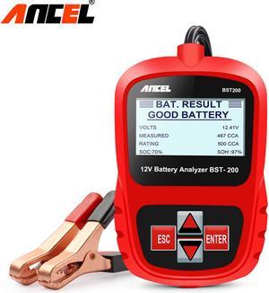 ANCEL BST200 12V Automotive Battery Tester 100-1100 CCA Digital Battery Analyzer Car Battery Load Test Tool Batteries Scanner OBDII Automobile Battery Tester
