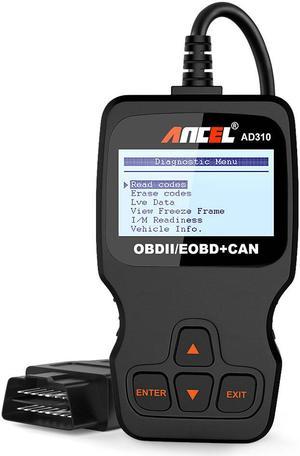 ANCEL AD310 Code Reader OBD2 Scanner Engine Code Scanner Automotive Diagnostic Scan Tool OBD2 Car Scanner Clear Fault Codes OBDII EOBD OBD CAN Scan for 12V OBDII Vehicles