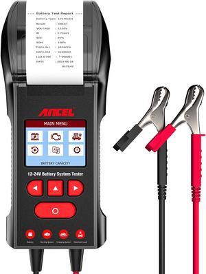 ANCEL BST600 12V/24V 100-2000 CCA Automotive Battery Load Tester for Heavy Duty Trucks and Cars
